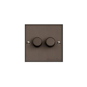 Bauhaus Range Matt Bronze Switches & Sockets, BH9 - 2G Multi Location Secondary Dimmer by Heritage Brass By M-Marcus