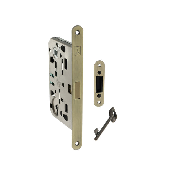 Bonaiti Polaris 2XT Magnetic Key Sashlock 60mm backset - Matt Antique Brass