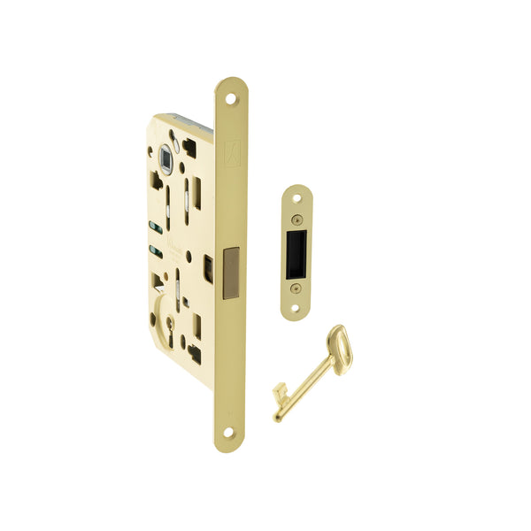 Bonaiti Polaris 2XT Magnetic Key Sashlock 60mm backset - Satin Brass