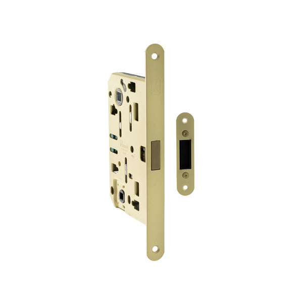 Bonaiti Polaris 2XT Magnetic Bathroom Lock 60mm backset - Satin Brass
