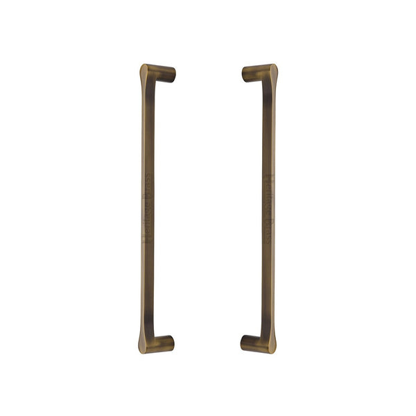 Gio Back to Back Door Pull Handle by M Marcus - Heritage Brass