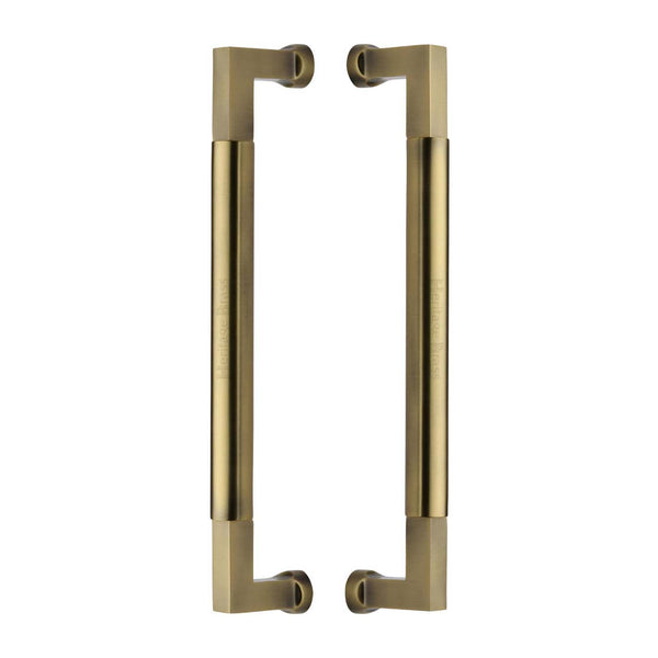 Bauhaus Back to Back Door Pull Handle by M Marcus - Heritage Brass