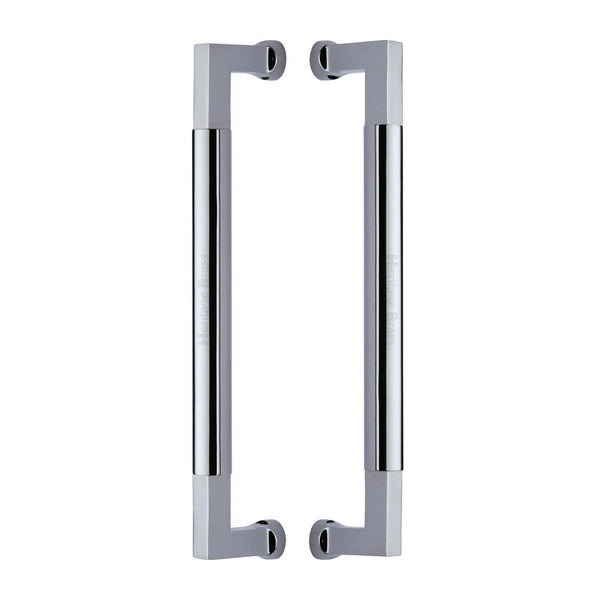 Bauhaus Back to Back Door Pull Handle by M Marcus - Heritage Brass