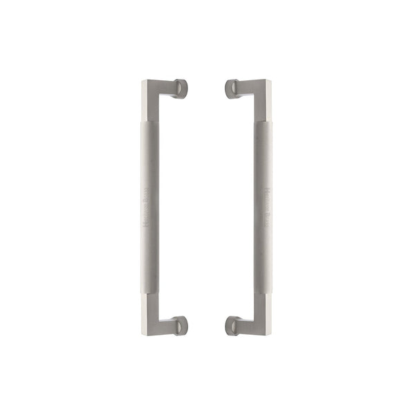 Bauhaus Knurled Back to Back Door Pull Handle by M Marcus - Heritage Brass