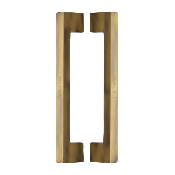 Urban Back to Back Door Pull Handle by M Marcus - Heritage Brass