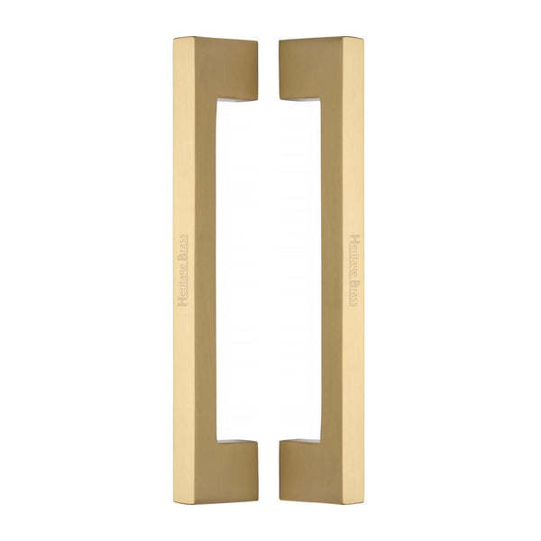 Urban Back to Back Door Pull Handle by M Marcus - Heritage Brass