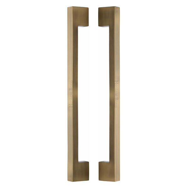 Urban Back to Back Door Pull Handle by M Marcus - Heritage Brass