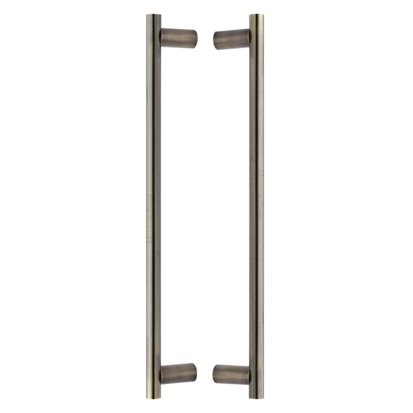 Bar Back to Back Door Pull Handle by M Marcus - Heritage Brass
