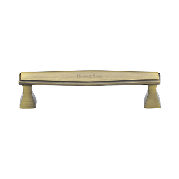 M Marcus - Heritage Brass, Deco Cabinet Pull Handle, Cabinet Hardware, Cabinet Pull Handles