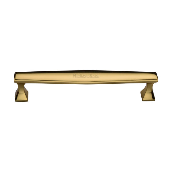 M Marcus - Heritage Brass, Deco Cabinet Pull Handle, Cabinet Hardware, Cabinet Pull Handles