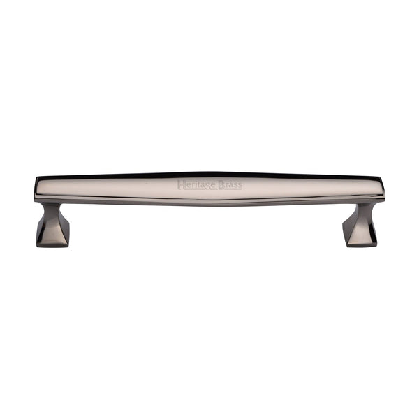 M Marcus - Heritage Brass, Deco Cabinet Pull Handle, Cabinet Hardware, Cabinet Pull Handles