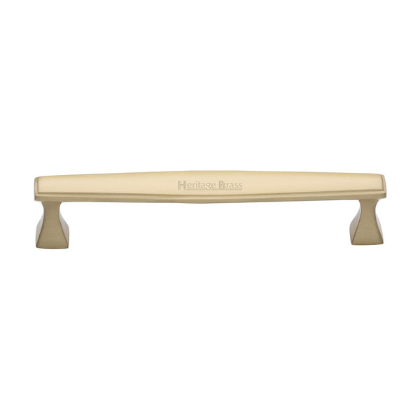 M Marcus - Heritage Brass, Deco Cabinet Pull Handle, Cabinet Hardware, Cabinet Pull Handles