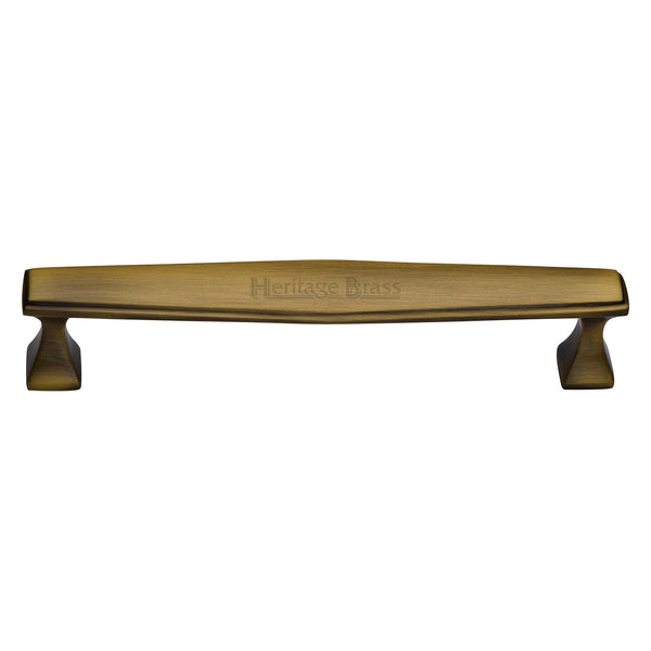 M Marcus - Heritage Brass, Deco Cabinet Pull Handle, Cabinet Hardware, Cabinet Pull Handles