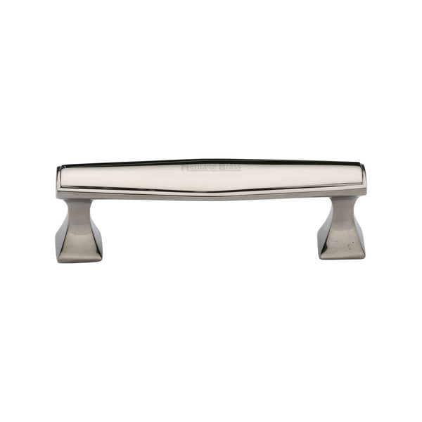 M Marcus - Heritage Brass, Deco Cabinet Pull Handle, Cabinet Hardware, Cabinet Pull Handles