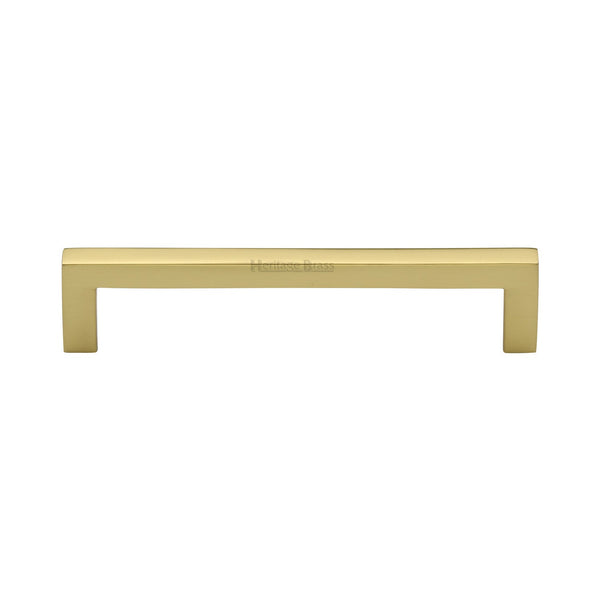 M Marcus - Heritage Brass, Square Metro Cabinet Pull Handle, Cabinet Hardware, Cabinet Pull Handles