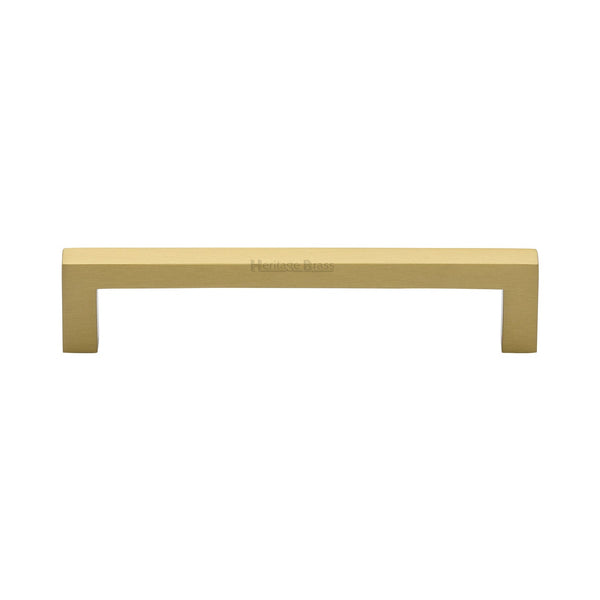 M Marcus - Heritage Brass, Square Metro Cabinet Pull Handle, Cabinet Hardware, Cabinet Pull Handles