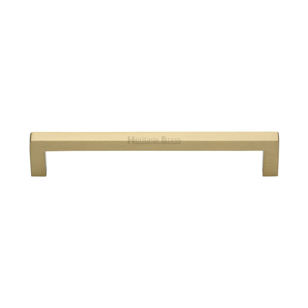 M Marcus - Heritage Brass, Square Metro Cabinet Pull Handle, Cabinet Hardware, Cabinet Pull Handles