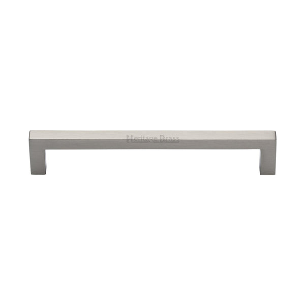 M Marcus - Heritage Brass, Square Metro Cabinet Pull Handle, Cabinet Hardware, Cabinet Pull Handles