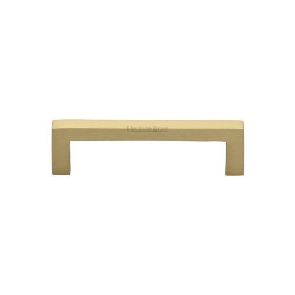 M Marcus - Heritage Brass, Square Metro Cabinet Pull Handle, Cabinet Hardware, Cabinet Pull Handles