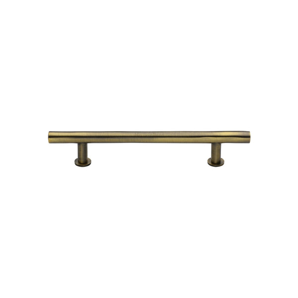 M Marcus - Heritage Brass, T-Bar Cabinet Pull Handle with Rose, Cabinet Hardware, Cabinet Pull Handles