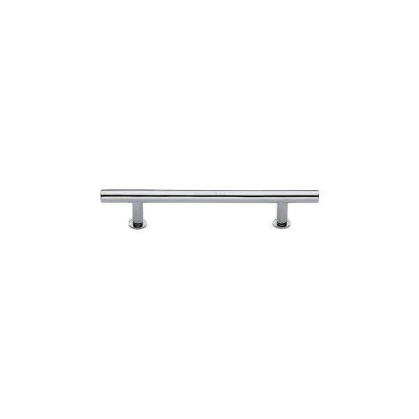 T-Bar Cabinet Pull Handle with Rose by M Marcus - Heritage Brass