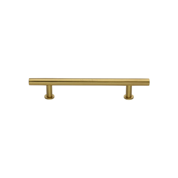 M Marcus - Heritage Brass, T-Bar Cabinet Pull Handle with Rose, Cabinet Hardware, Cabinet Pull Handles