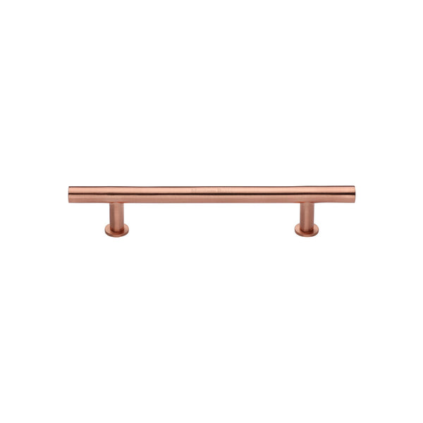 M Marcus - Heritage Brass, T-Bar Cabinet Pull Handle with Rose, Cabinet Hardware, Cabinet Pull Handles