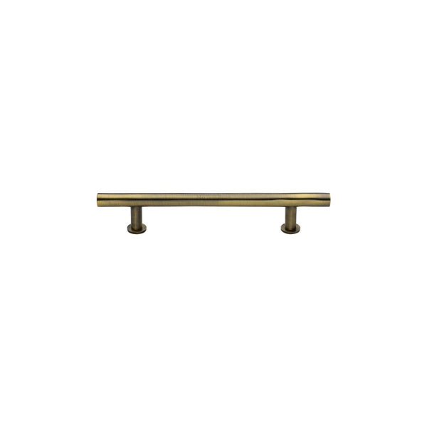 T-Bar Cabinet Pull Handle with Rose by M Marcus - Heritage Brass