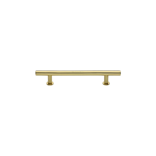 T-Bar Cabinet Pull Handle with Rose by M Marcus - Heritage Brass
