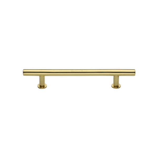 M Marcus - Heritage Brass, T-Bar Cabinet Pull Handle with Rose, Cabinet Hardware, Cabinet Pull Handles