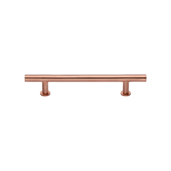 M Marcus - Heritage Brass, T-Bar Cabinet Pull Handle with Rose, Cabinet Hardware, Cabinet Pull Handles