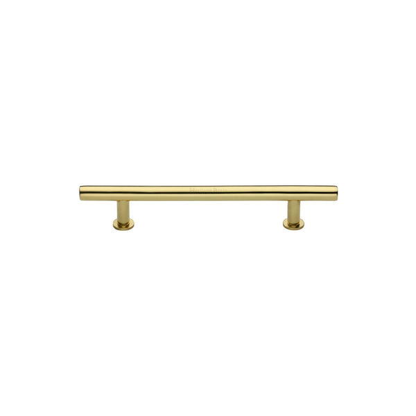 T-Bar Cabinet Pull Handle with Rose by M Marcus - Heritage Brass
