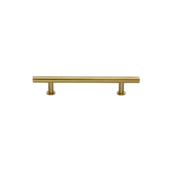 T-Bar Cabinet Pull Handle with Rose by M Marcus - Heritage Brass