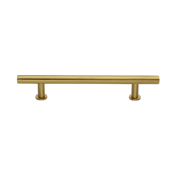 M Marcus - Heritage Brass, T-Bar Cabinet Pull Handle with Rose, Cabinet Hardware, Cabinet Pull Handles