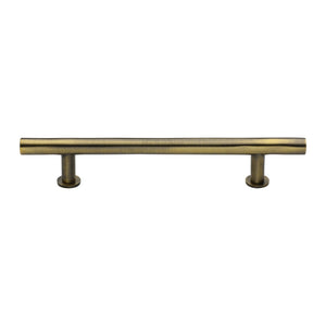 M Marcus - Heritage Brass, T-Bar Cabinet Pull Handle with Rose, Cabinet Hardware, Cabinet Pull Handles