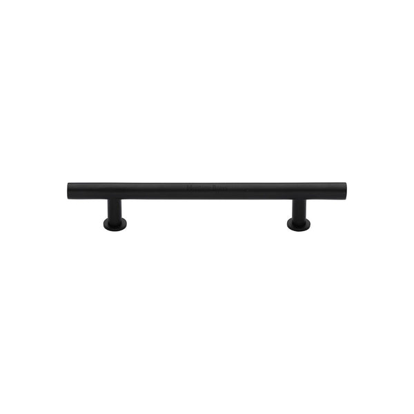 T-Bar Cabinet Pull Handle with Rose by M Marcus - Heritage Brass