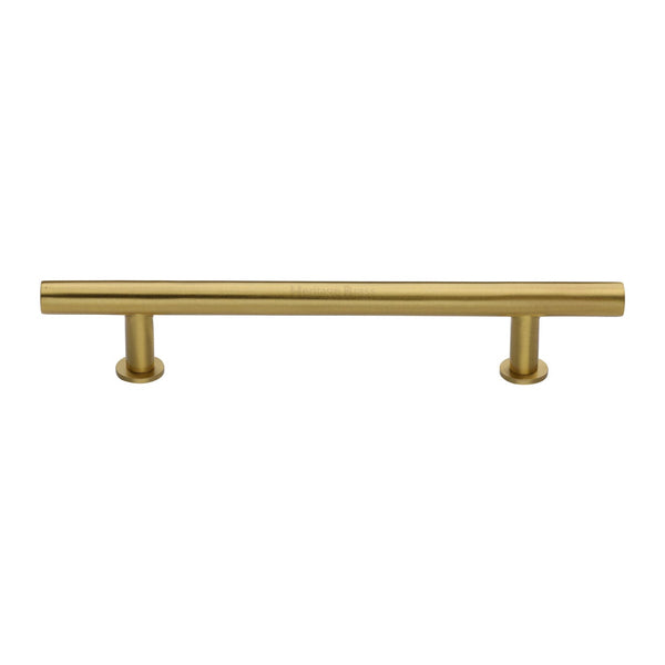 M Marcus - Heritage Brass, T-Bar Cabinet Pull Handle with Rose, Cabinet Hardware, Cabinet Pull Handles