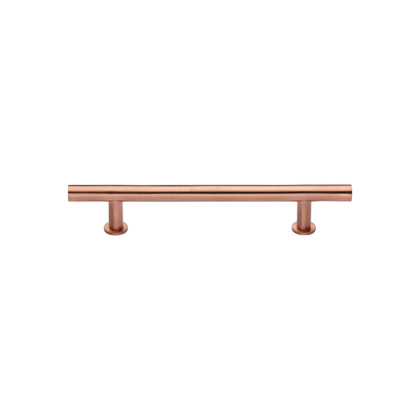 T-Bar Cabinet Pull Handle with Rose by M Marcus - Heritage Brass