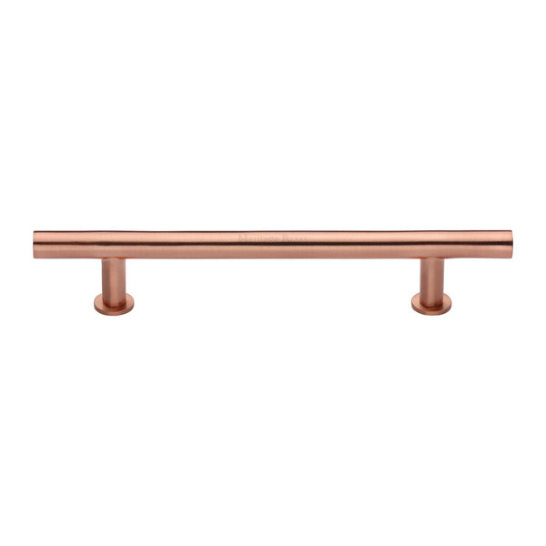 M Marcus - Heritage Brass, T-Bar Cabinet Pull Handle with Rose, Cabinet Hardware, Cabinet Pull Handles