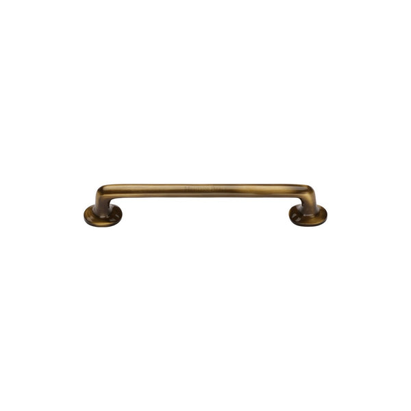 Traditional Cabinet Pull Handle - Antique Brass - 152 mm