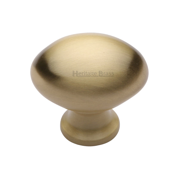 Victorian Oval Cabinet Knob by M Marcus - Heritage Brass