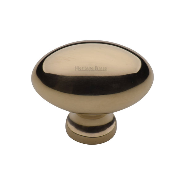 Victorian Oval Cabinet Knob by M Marcus - Heritage Brass