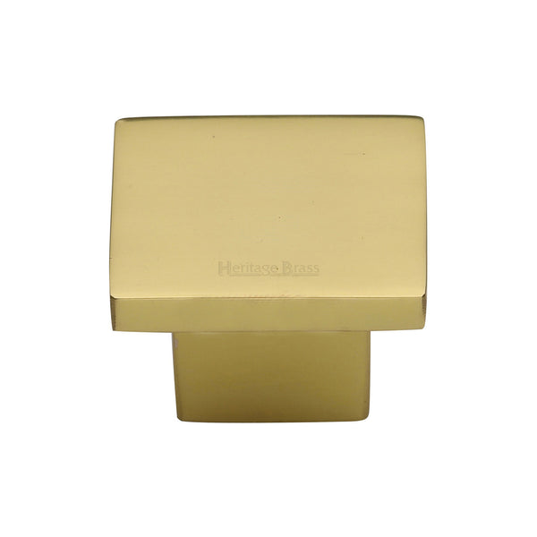 Classic Square Cabinet Knob by M Marcus - Heritage Brass
