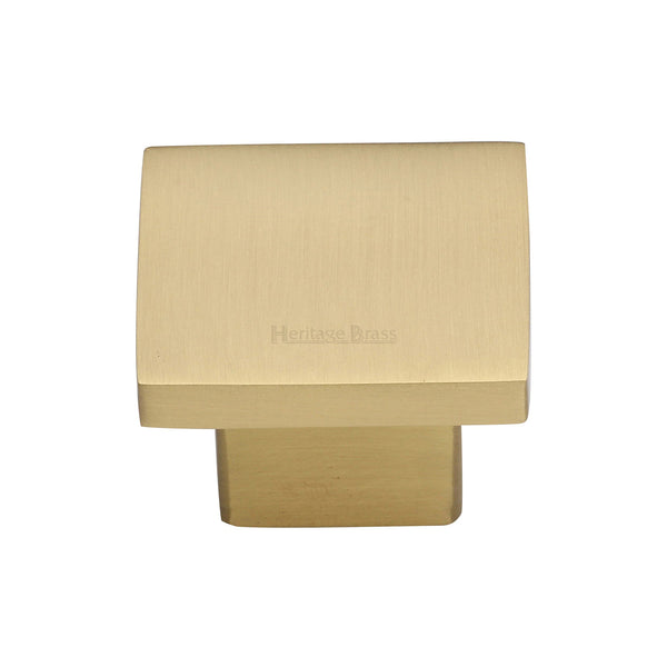 Classic Square Cabinet Knob by M Marcus - Heritage Brass