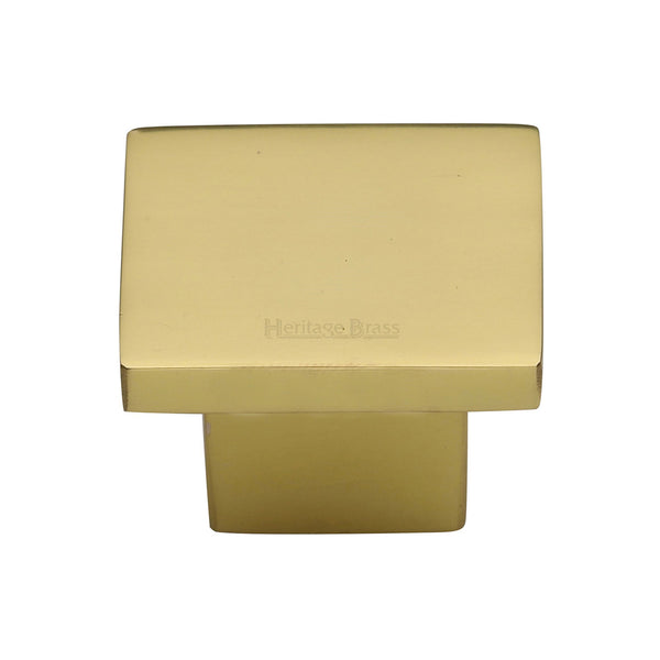 Classic Square Cabinet Knob by M Marcus - Heritage Brass