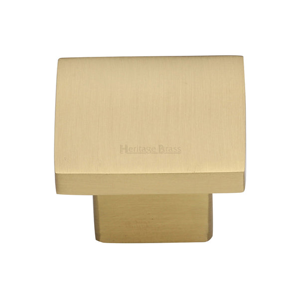Classic Square Cabinet Knob by M Marcus - Heritage Brass