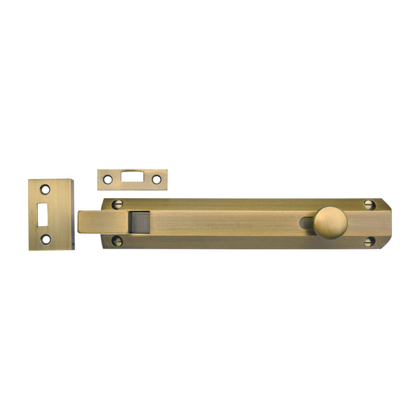 Necked Door Bolt. by M Marcus - Heritage Brass