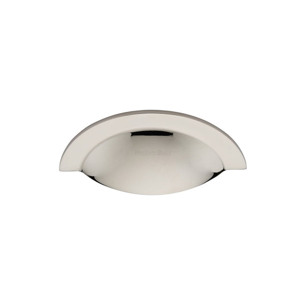Crescent Drawer Cup Pull by M Marcus - Heritage Brass