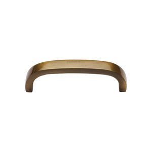 M Marcus - Heritage Brass, Curved D Shaped Cabinet Pull Handle, Cabinet Hardware, Cabinet Pull Handles