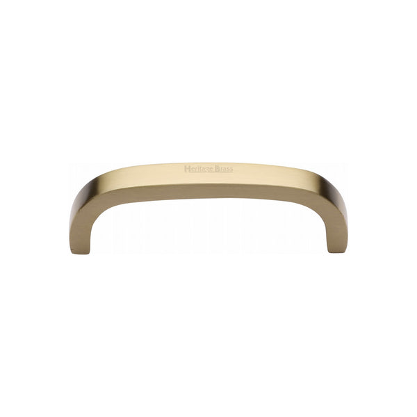 Curved D Shaped Cabinet Pull Handle by M Marcus - Heritage Brass